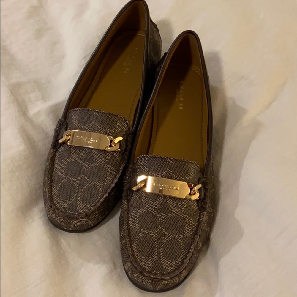 Coach “Olive” Canvas Loafers